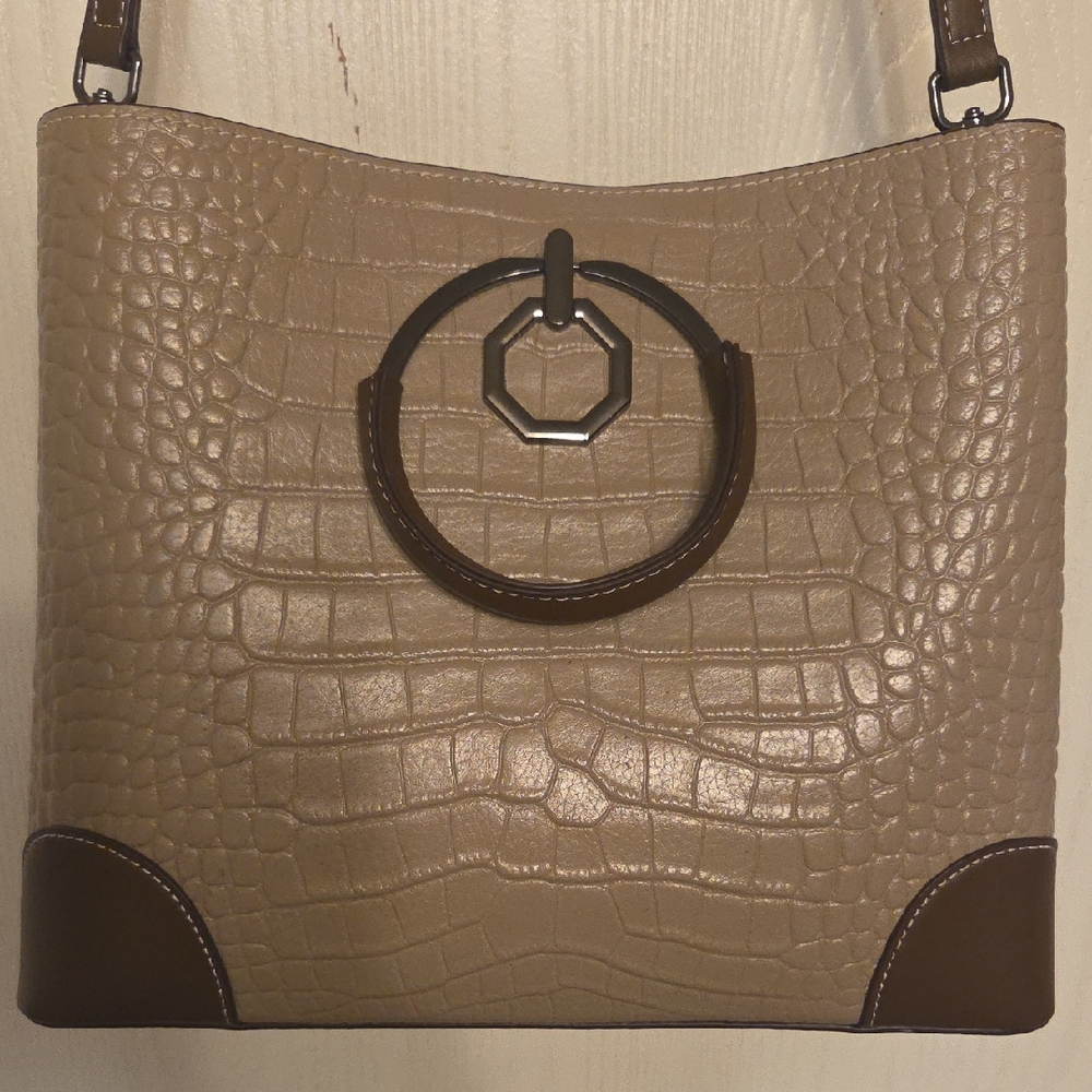 Everyday Faux leather handbag with extra strap, Brand New.